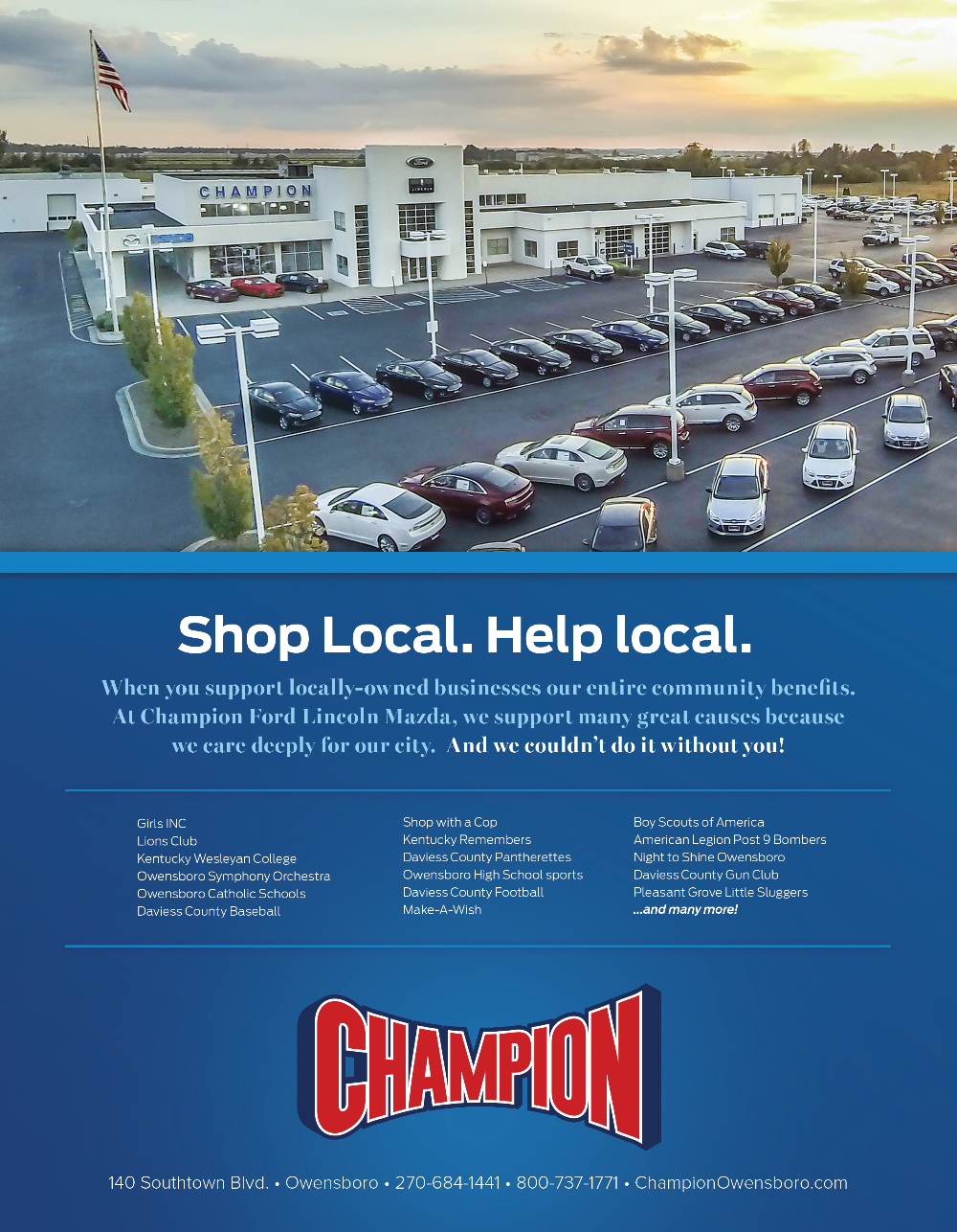 Champion Shop Local Image of Dealership
